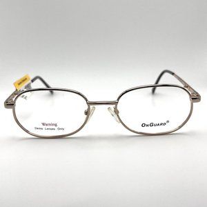 OnGuard OG-085 GLD Safety Z87-2 Full Eyeglass Frame Round Metal Gold 52-19-140